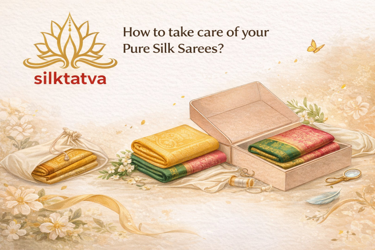 How to take care of your Pure Silk Sarees?