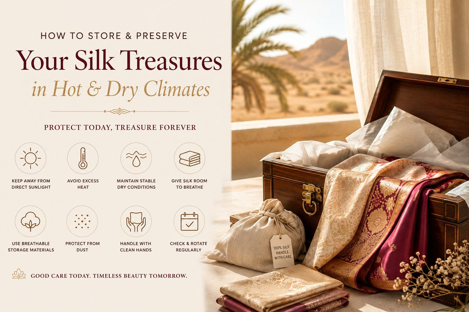 How to Preserve Silk in Hot & Dry Climates: Essential Storage Tips