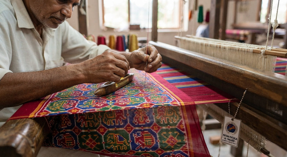 The Masterpiece of Heritage: The Magic of Authentic Patan Patola Double Ikat Sarees