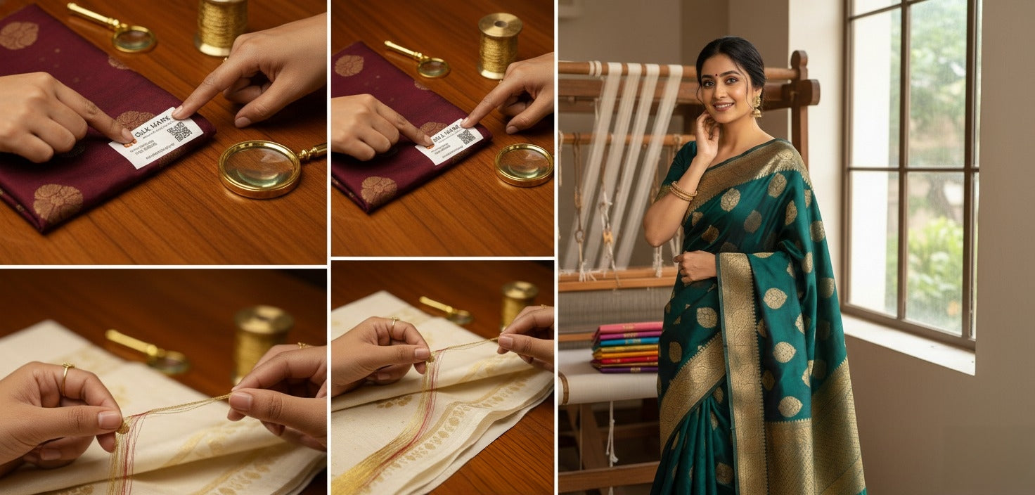 Spot the Real Deal: How to Verify Pure Handloom Silk & Authentic Zari
