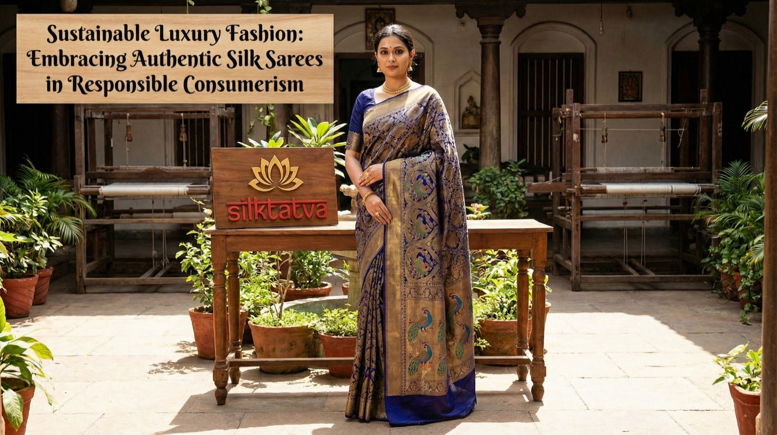 Sustainable Luxury Fashion: Embracing Authentic Silk Sarees in Responsible Consumerism