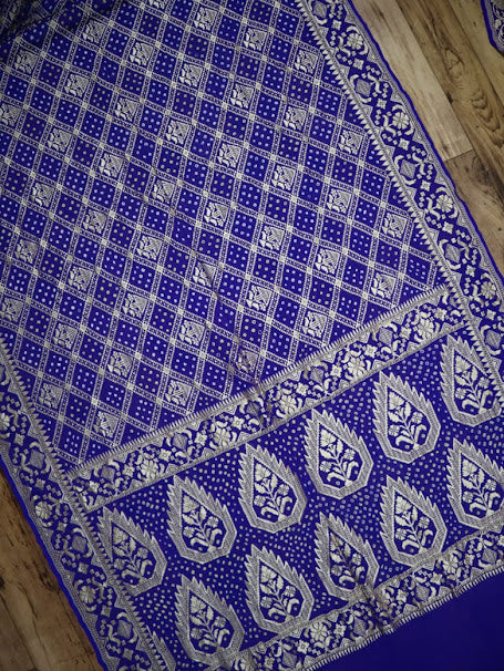 Banarasi Handloom Chiffon Georgette Silk Sarees