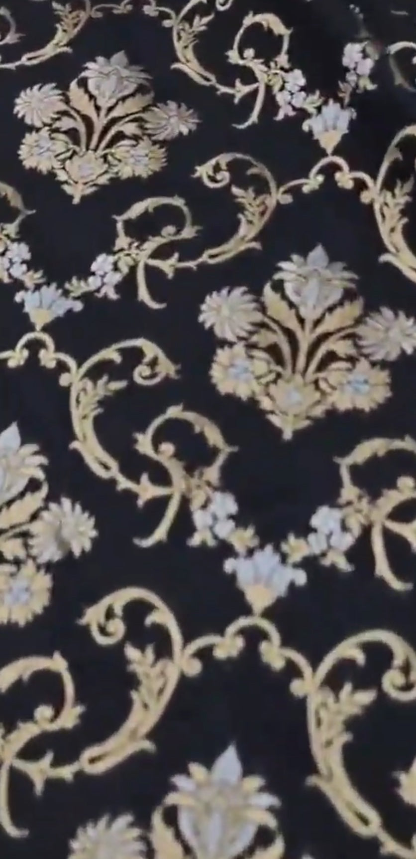 Black Banarasi Semi Katan Silk Sona Rupa Saree