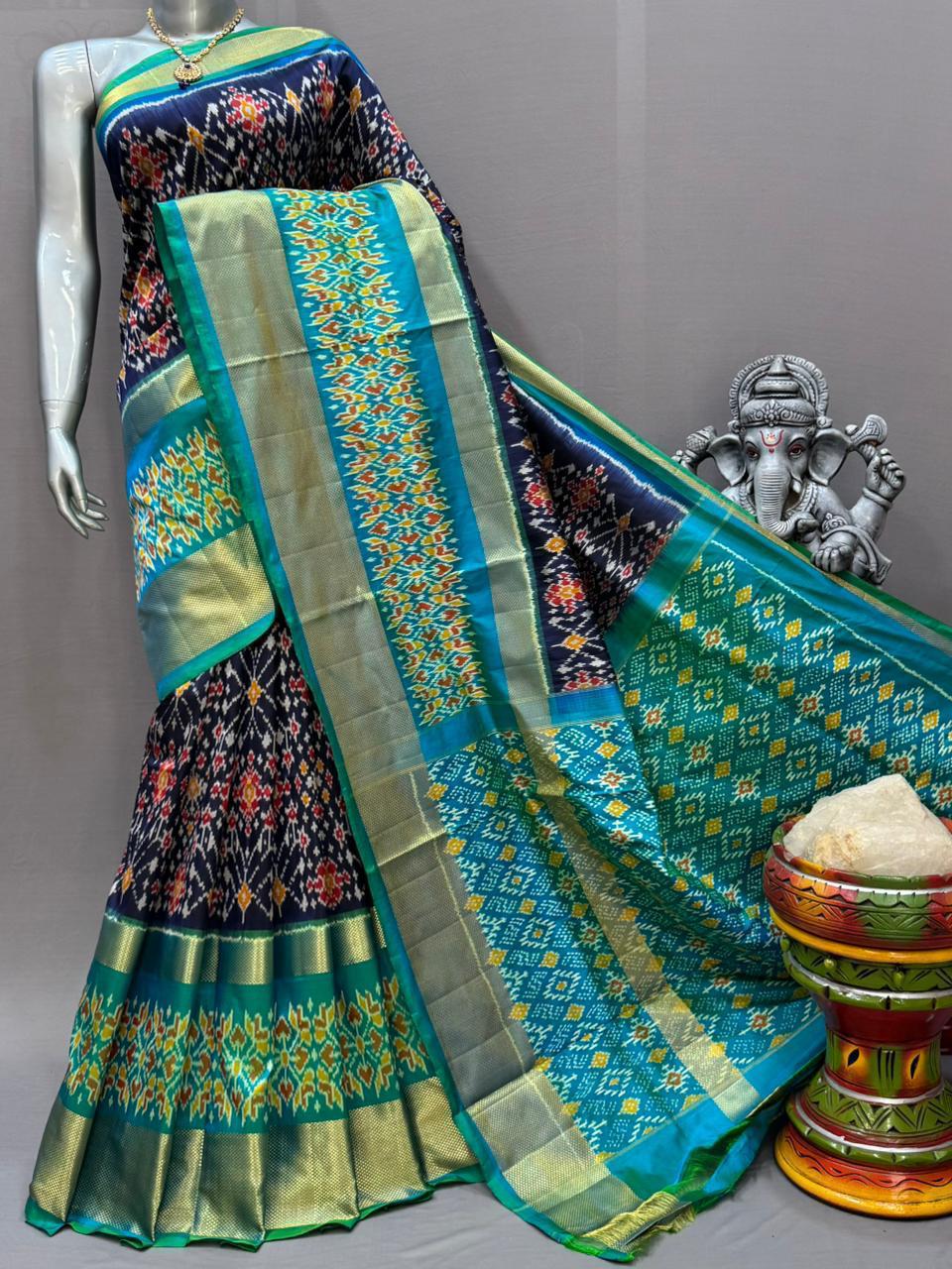 Pochampally Handloom Ikkat/Ikat Patola Silke Sarees