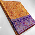 Gold Kanchipuram Handloom Tissue Brocade Meenakari Silk Saree