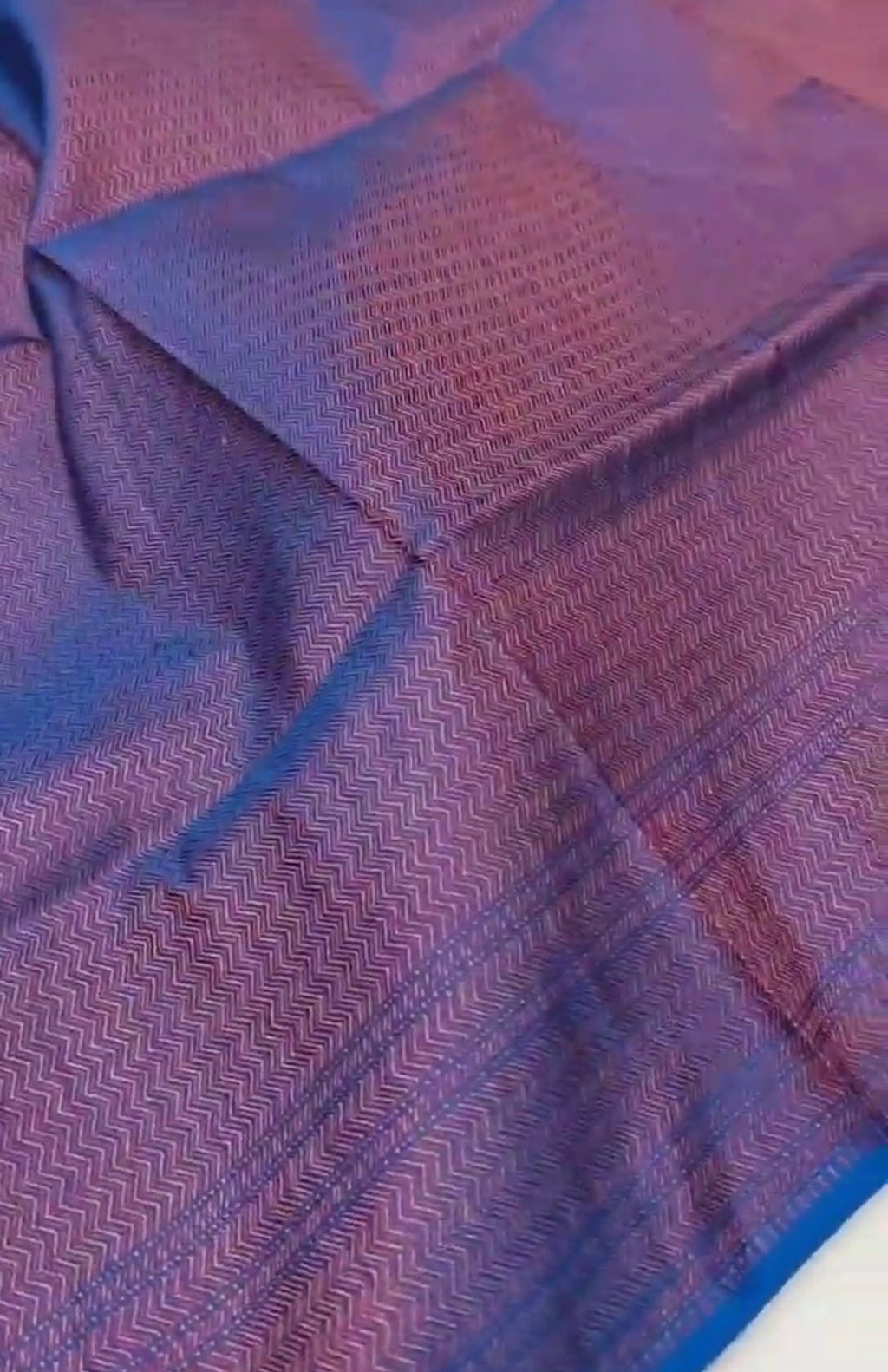 Royal Blue Banarasi Semi Katan Silk Tanchoi Brocade Saree