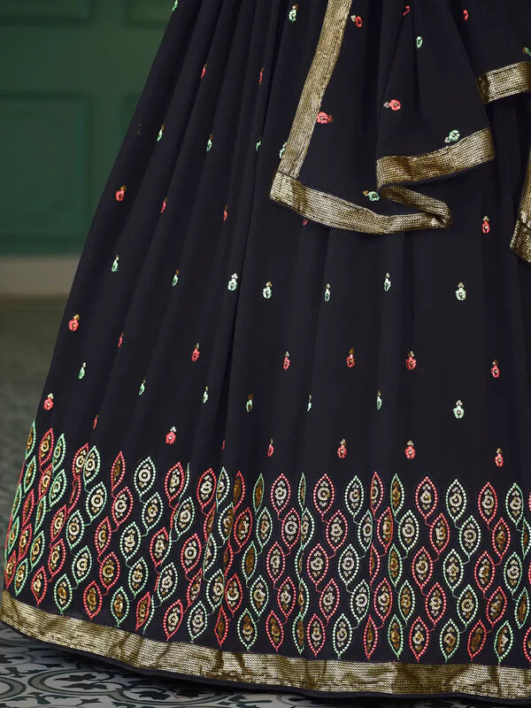 Navy Blue Lehenga Choli for Weddings & Festive Occasions