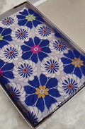 Royal Blue Banarasi Handloom Katan Silk Meenakari Saree