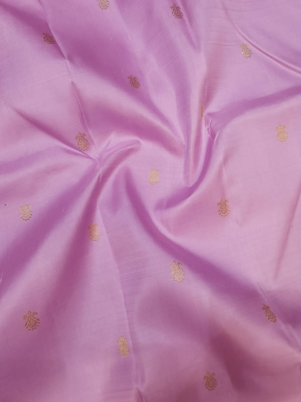 Onion Pink Kanchipuram Handloom 2G Gold Kalyana Pallakku Korvai Silk Saree