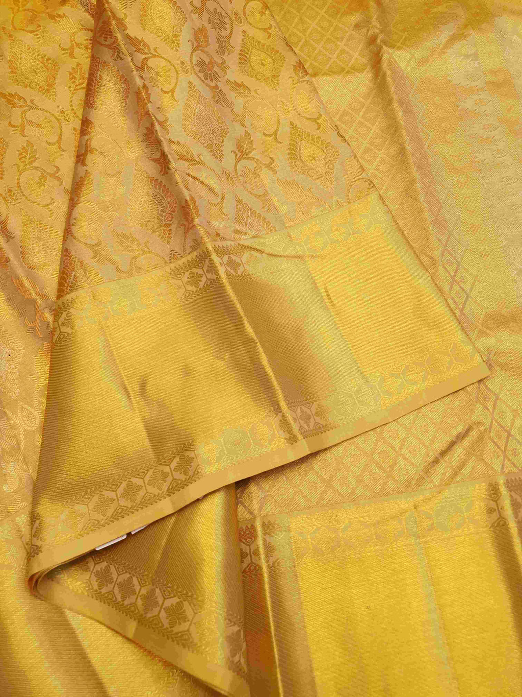 Gold Kanchipuram Handloom 2G Gold Brocade Pattu Silk Saree