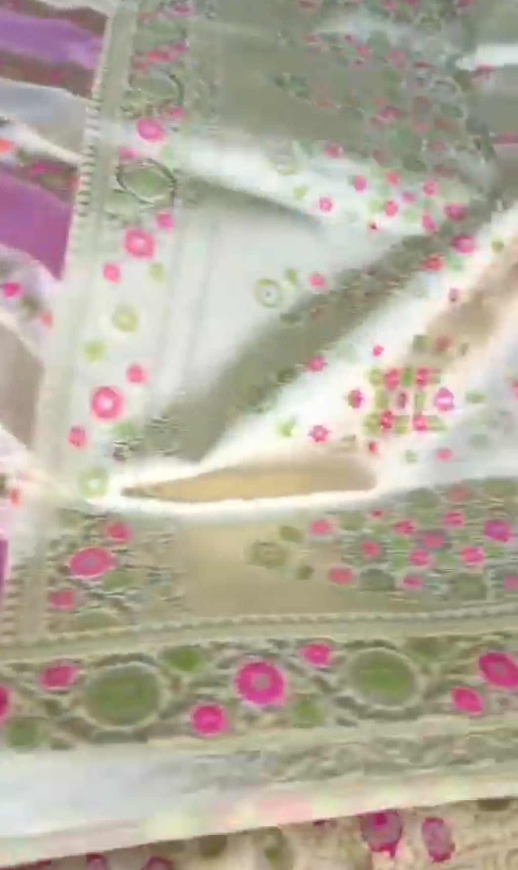 Lemon Banarasi Handloom Kora Organza Silk Meenakari Saree