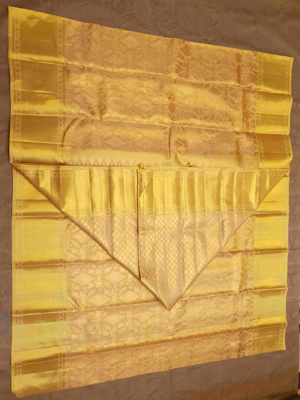 Gold Kanchipuram Handloom 2G Gold Brocade Pattu Silk Saree