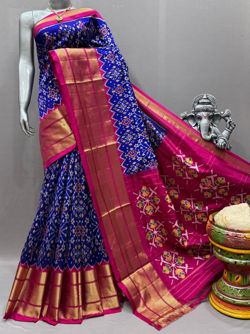 Pochampally Handloom Ikkat/Ikat Patola Silke Sarees
