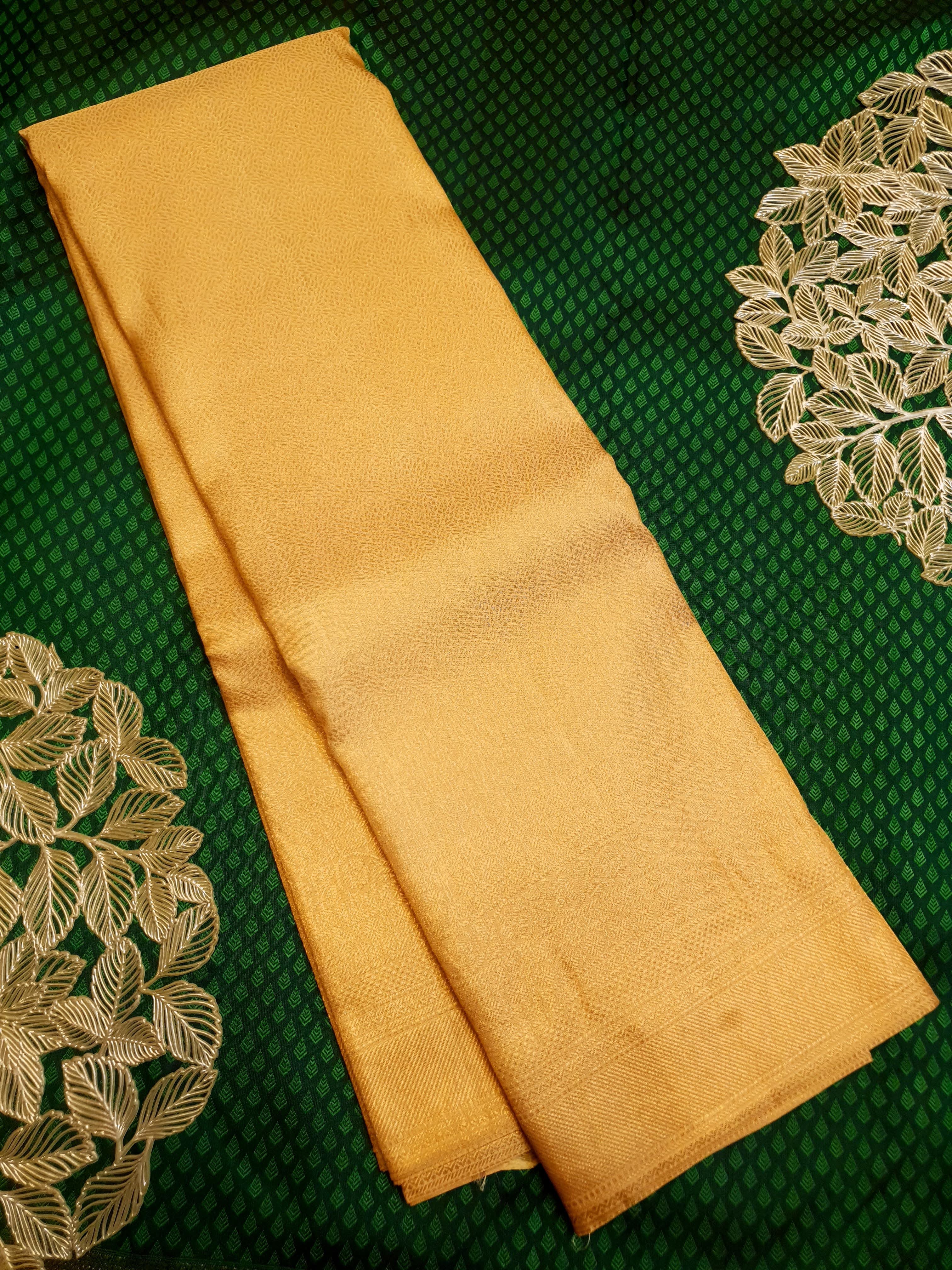 Gold Kanchipuram Handloom 2G Gold Brocade Pattu Silk Saree