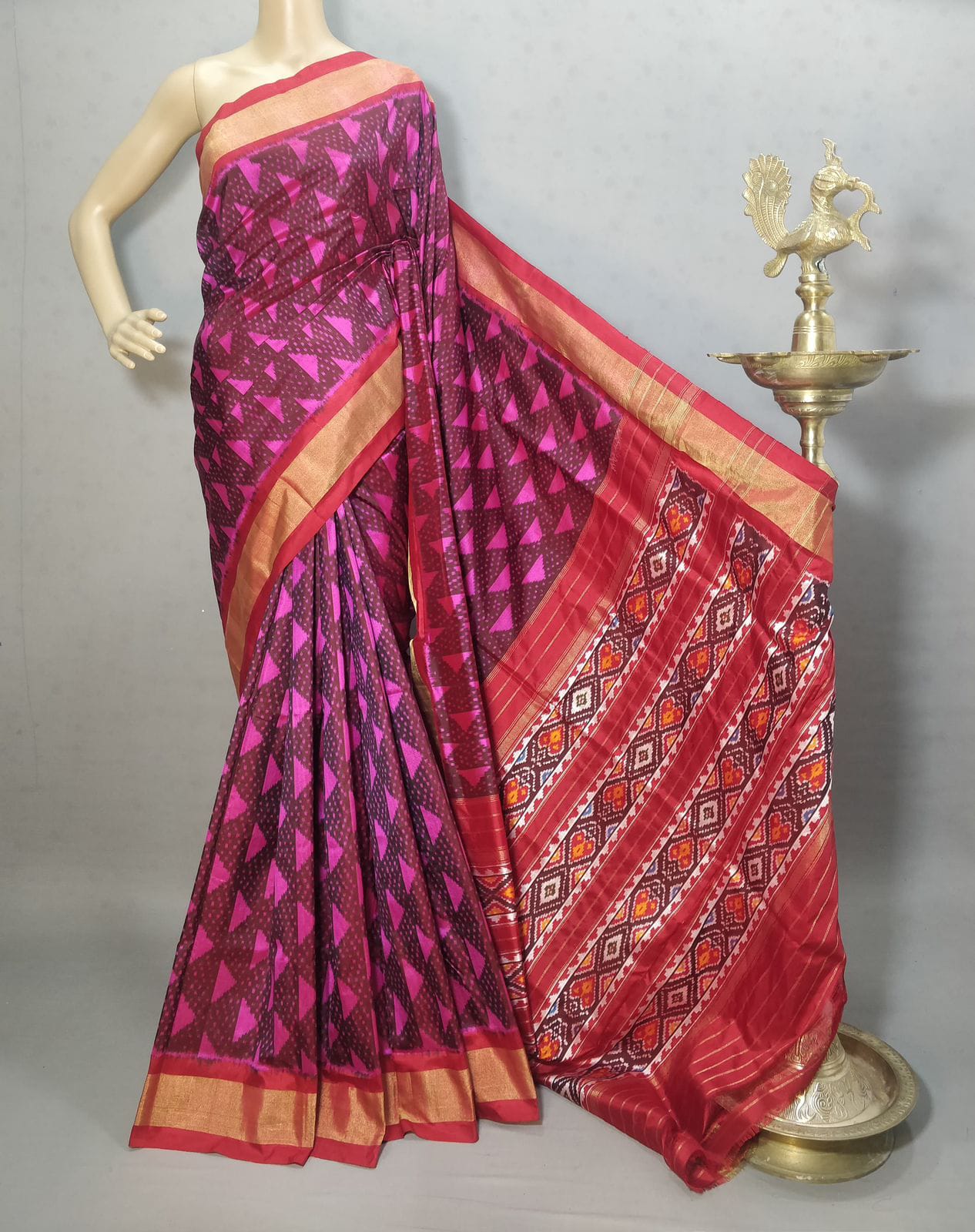 Pochampally Handloom Ikkat/Ikat Patola Silke Sarees