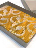 Turmeric Banarasi Mashru Soft Silk Saree