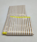 Cream Chanderi Handloom Cotton Silk Striped Saree