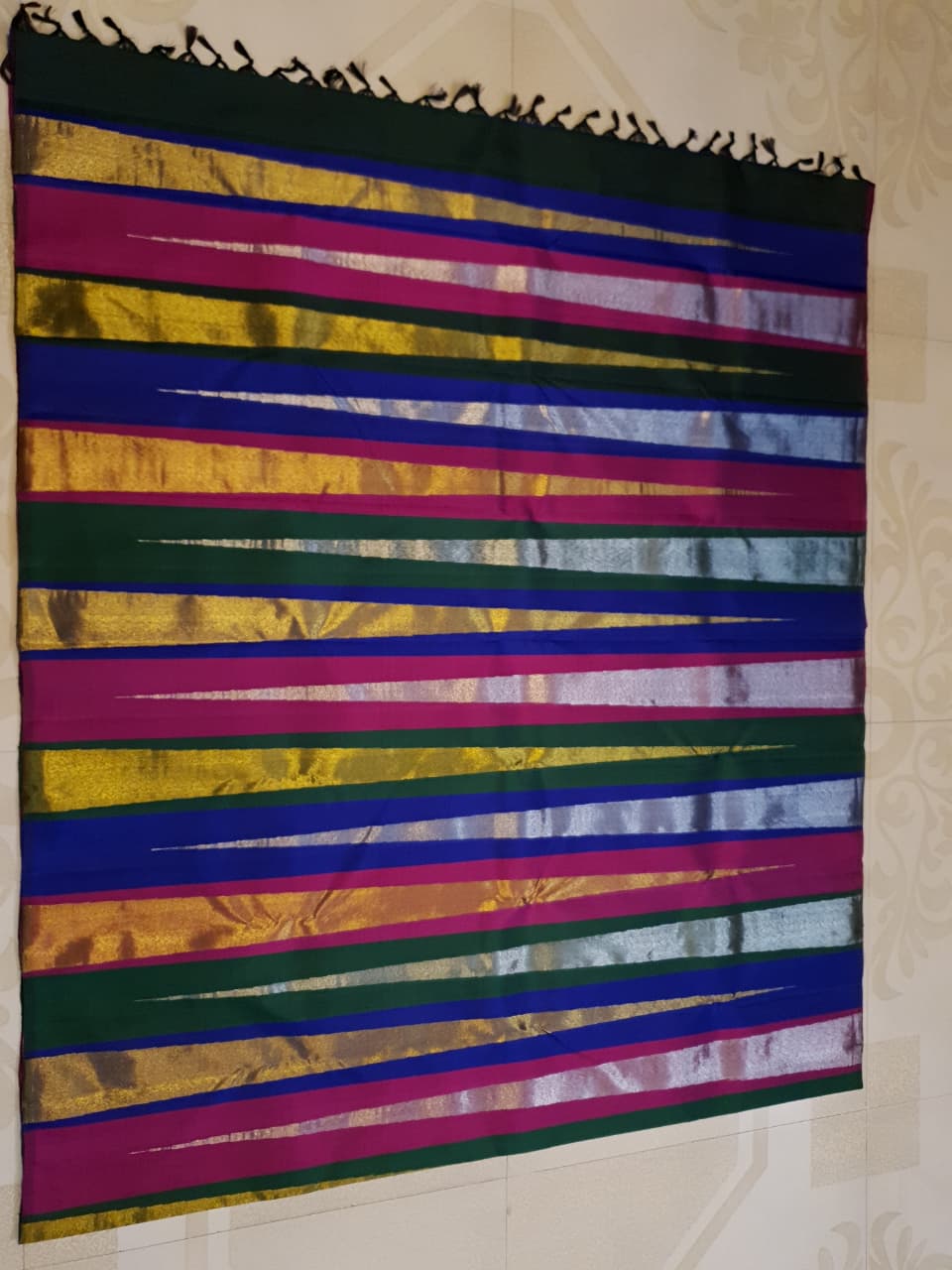 Multicolor Kanchipuram Handloom 2G Gold Pattu Silk Saree