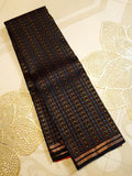 Black Kanchipuram Handloom 2G Gold Pattu Silk Saree