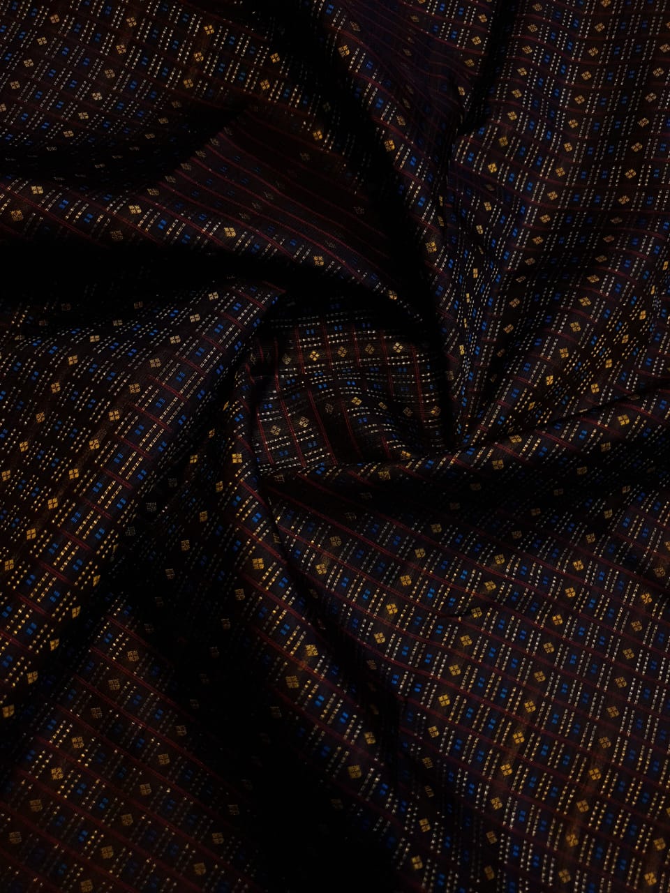 Black Kanchipuram Handloom 2G Gold Pattu Silk Saree