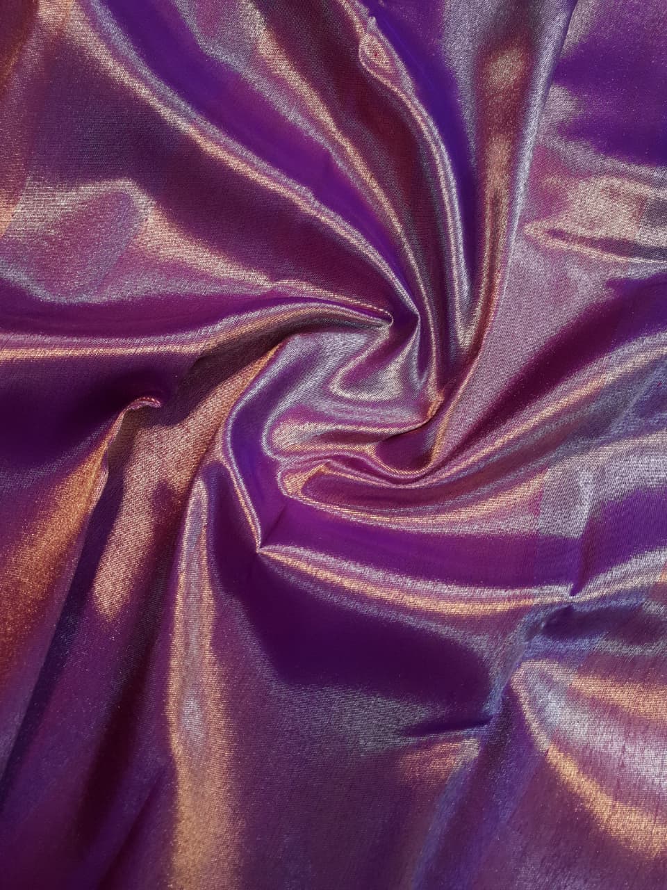 Purple Kanchipuram Handloom 2G Gold Tissue Silk Saree
