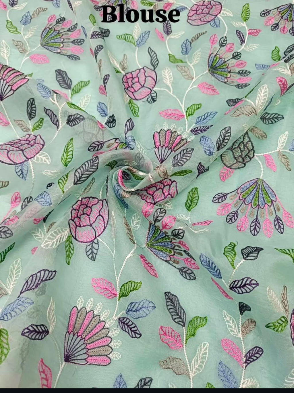 Havgrøn Banarasi håndvævet silke Paithani broderi Saree
