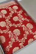Red Banarasi Handloom Katan Silk Saree