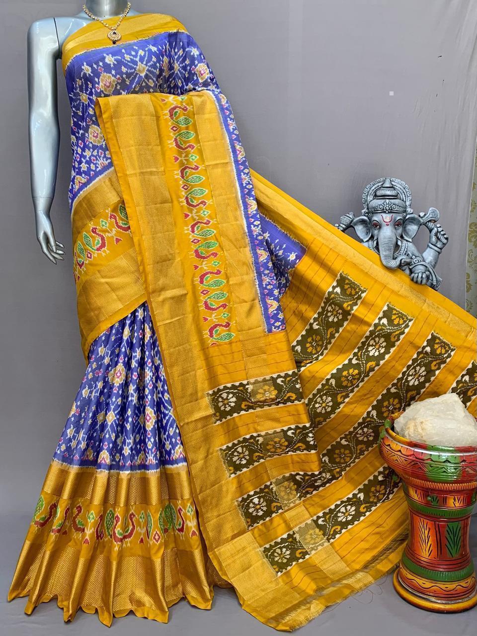 Pochampally Handloom Ikkat/Ikat Patola Silke Sarees