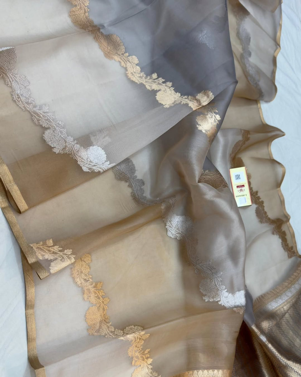 Banarasi Handloom Rangkat Kora Organza Silk Sarees