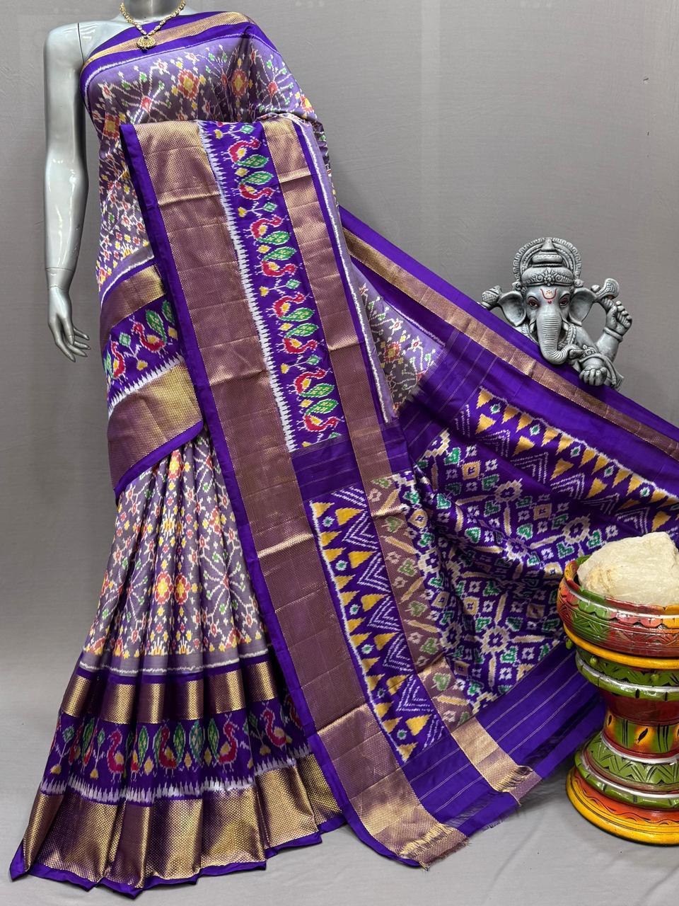 Pochampally Handloom Ikkat/Ikat Patola Silke Sarees