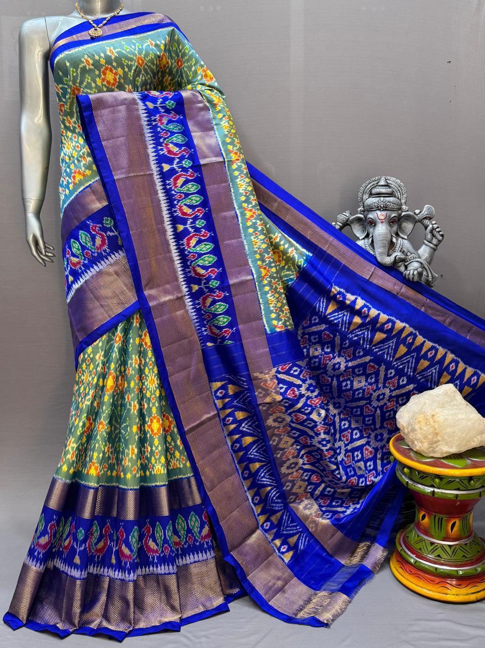 Pochampally Handloom Ikkat/Ikat Patola Silke Sarees
