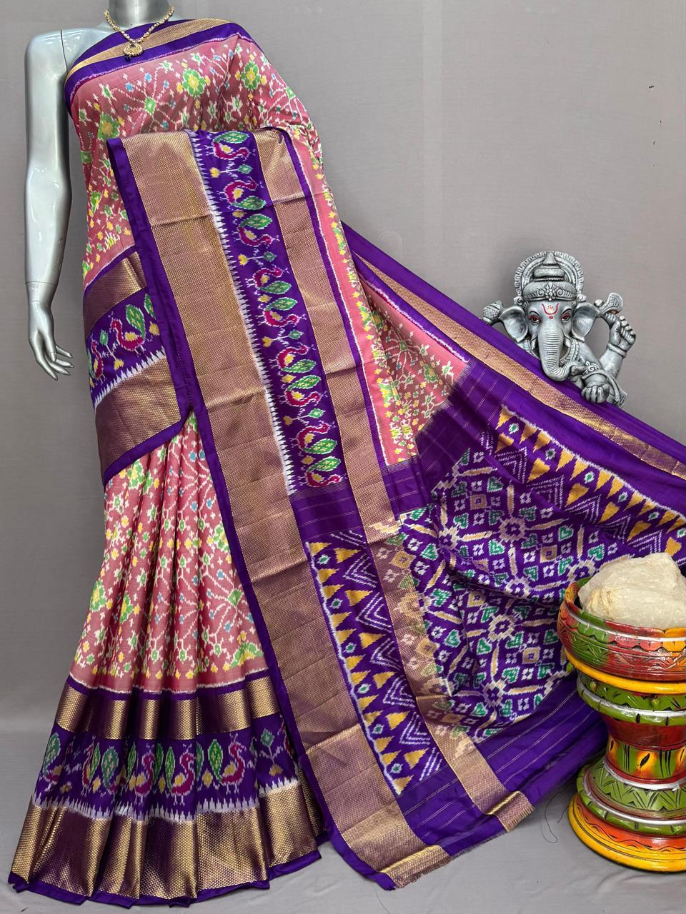 Pochampally Handloom Ikkat/Ikat Patola Silke Sarees