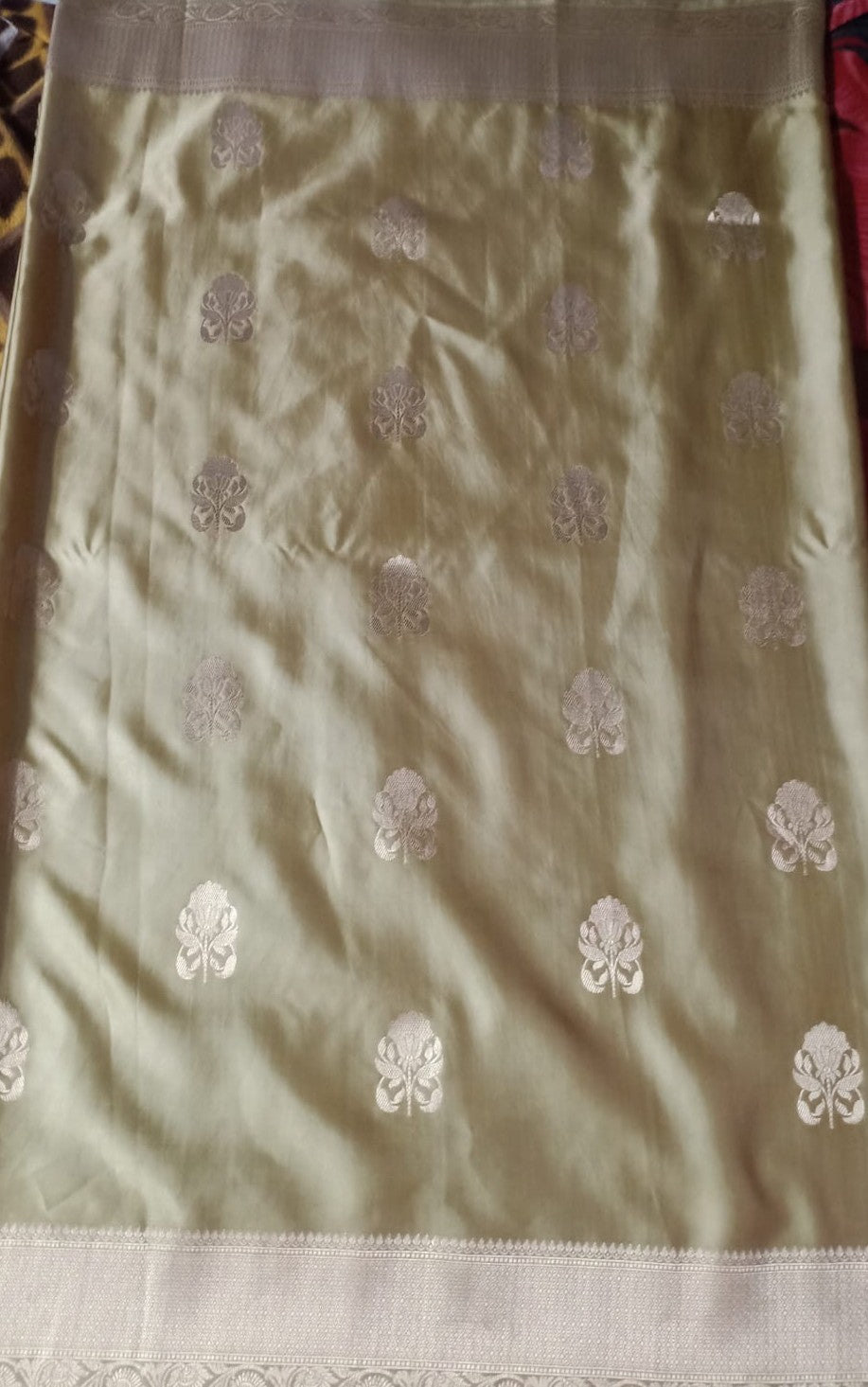 Purple Banarasi Handloom Mashru Silk Saree