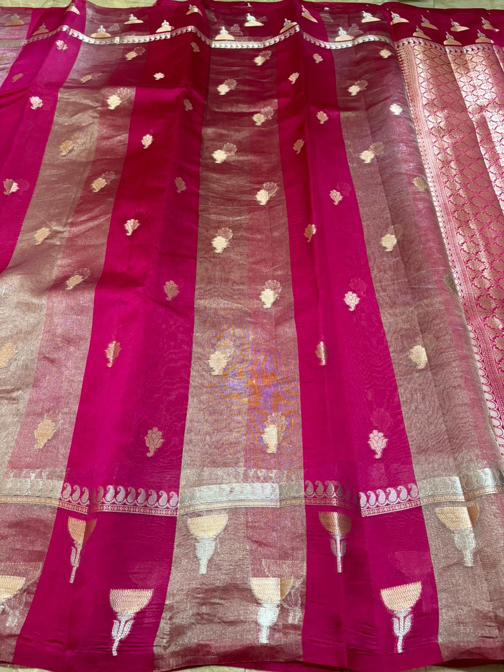 Banarasi Handloom Tissue Mango Silk Saree
