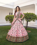 Pink Wedding Lehenga with Thread and Sequence Detailing