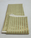 Pastel Lime Green Chanderi Handloom Cotton Silk Striped Saree