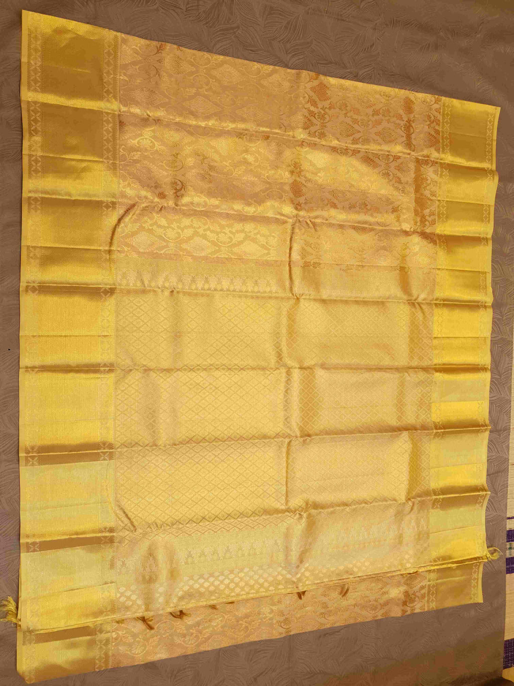 Gold Kanchipuram Handloom 2G Gold Brocade Pattu Silk Saree