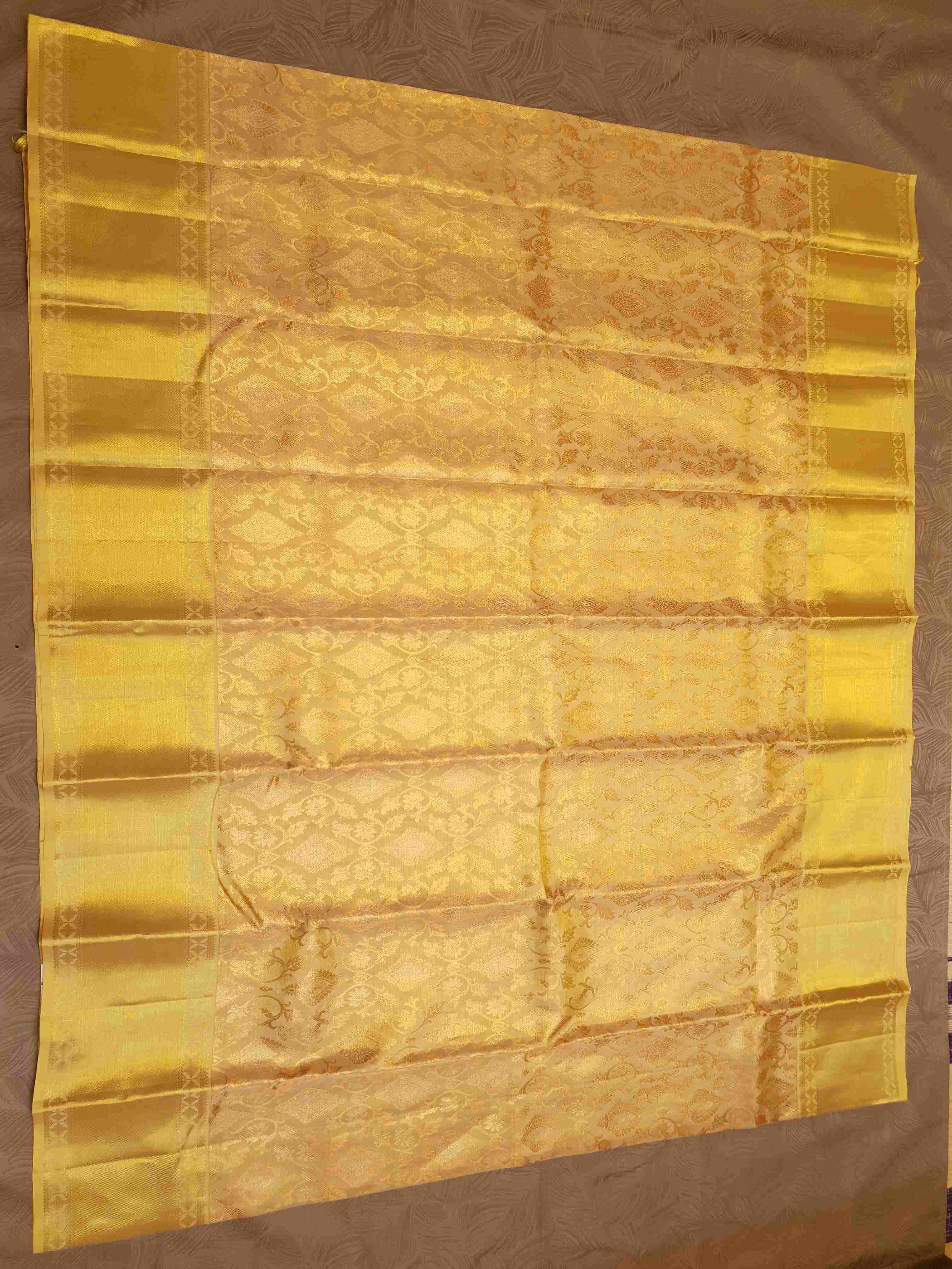 Gold Kanchipuram Handloom 2G Gold Brocade Pattu Silk Saree
