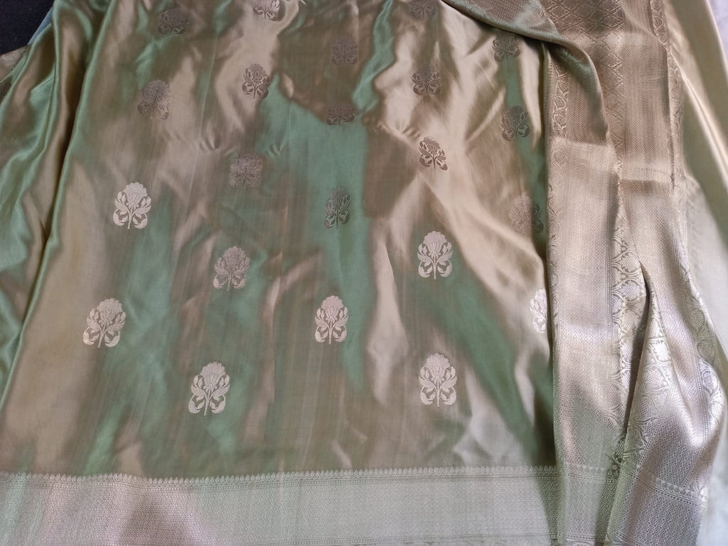 Purple Banarasi Handloom Mashru Silk Saree