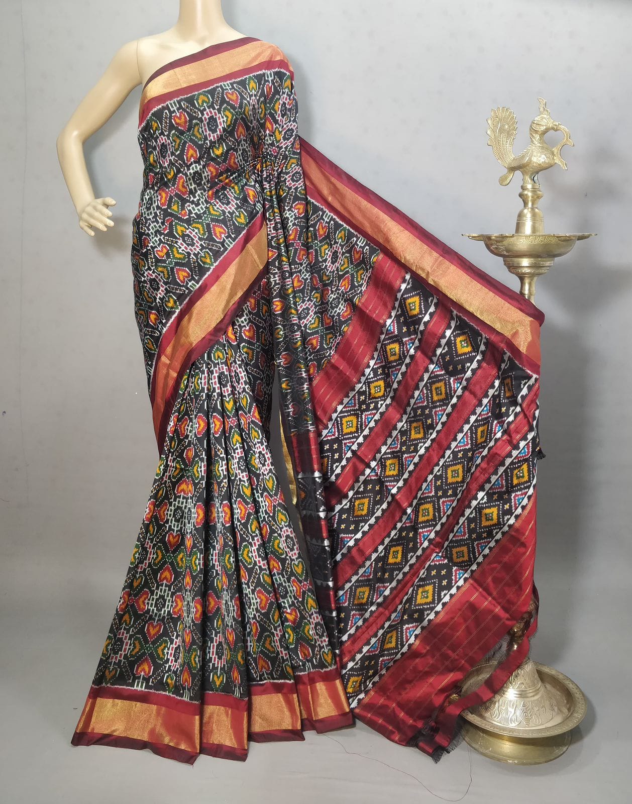 Pochampally Handloom Ikkat/Ikat Patola Silke Sarees