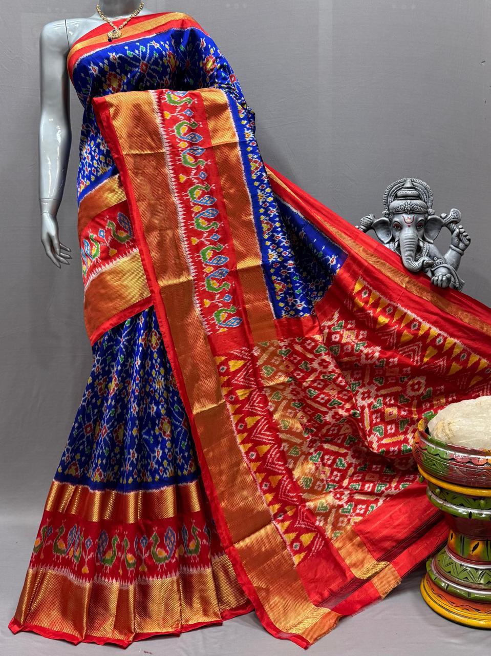 Pochampally Handloom Ikkat/Ikat Patola Silke Sarees