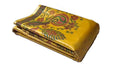 Golden Yellow Kanchipuram Handloom Kalamkari Tissue Silk Saree