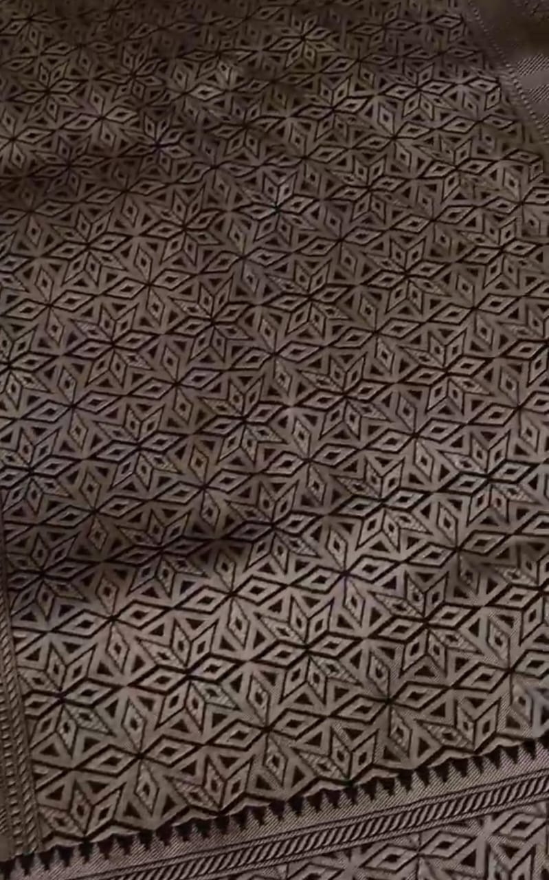 Black Banarasi Handloom Katan Silk Meenakari Saree