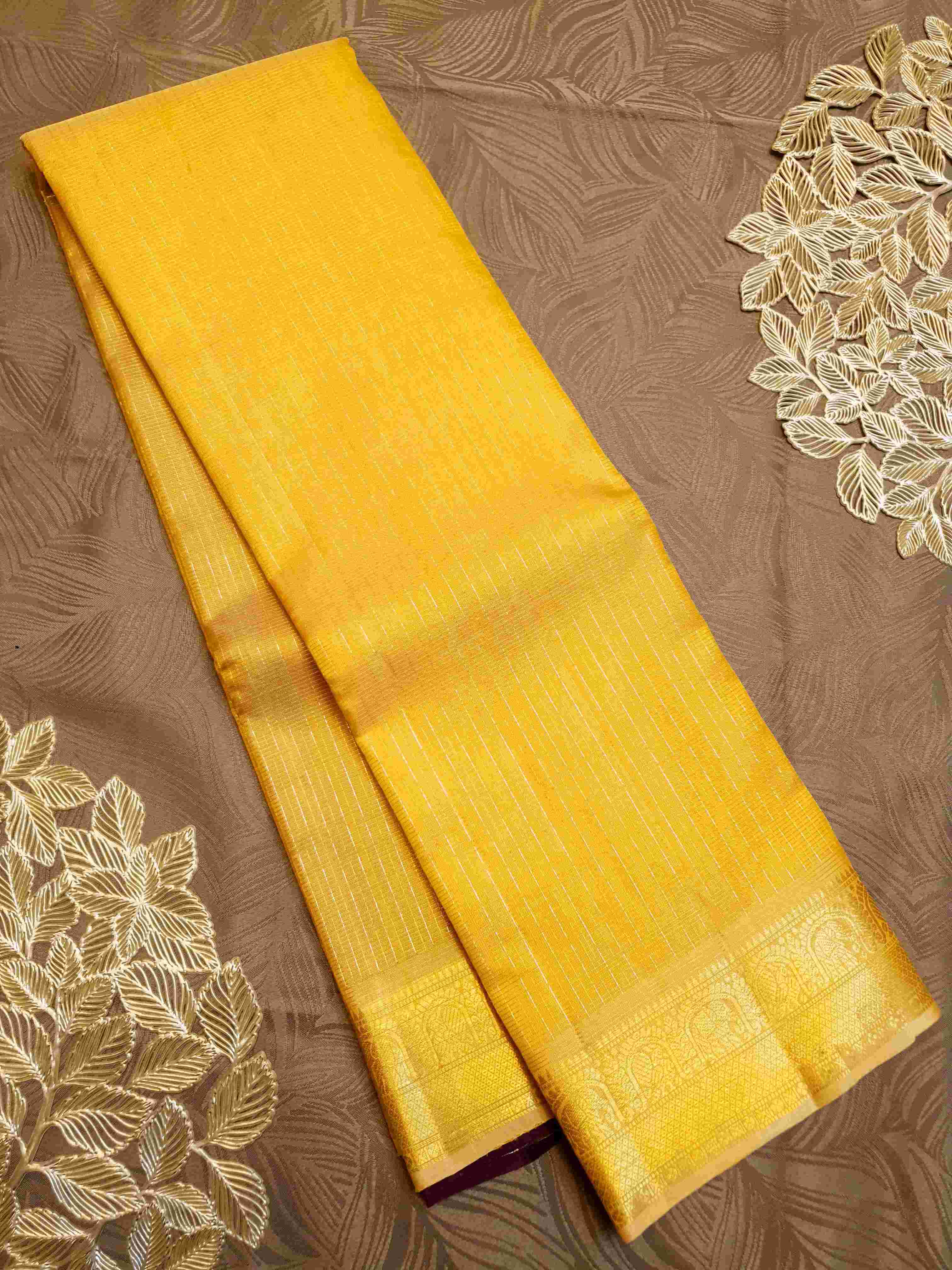 Gold Kanchipuram Handloom 1G Gold Pattu Silk Saree