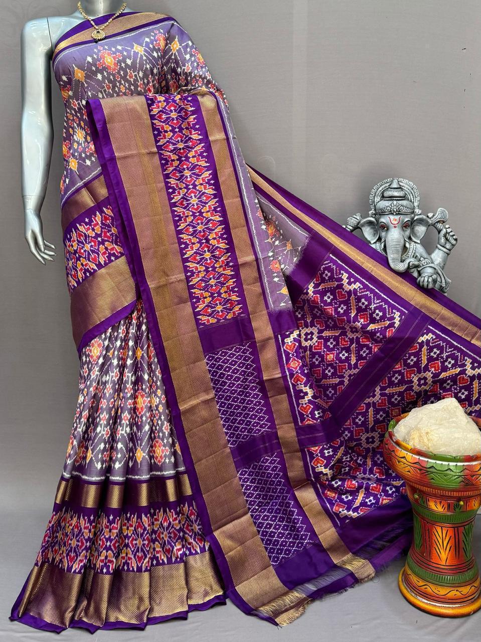 Pochampally Handloom Ikkat/Ikat Patola Silke Sarees