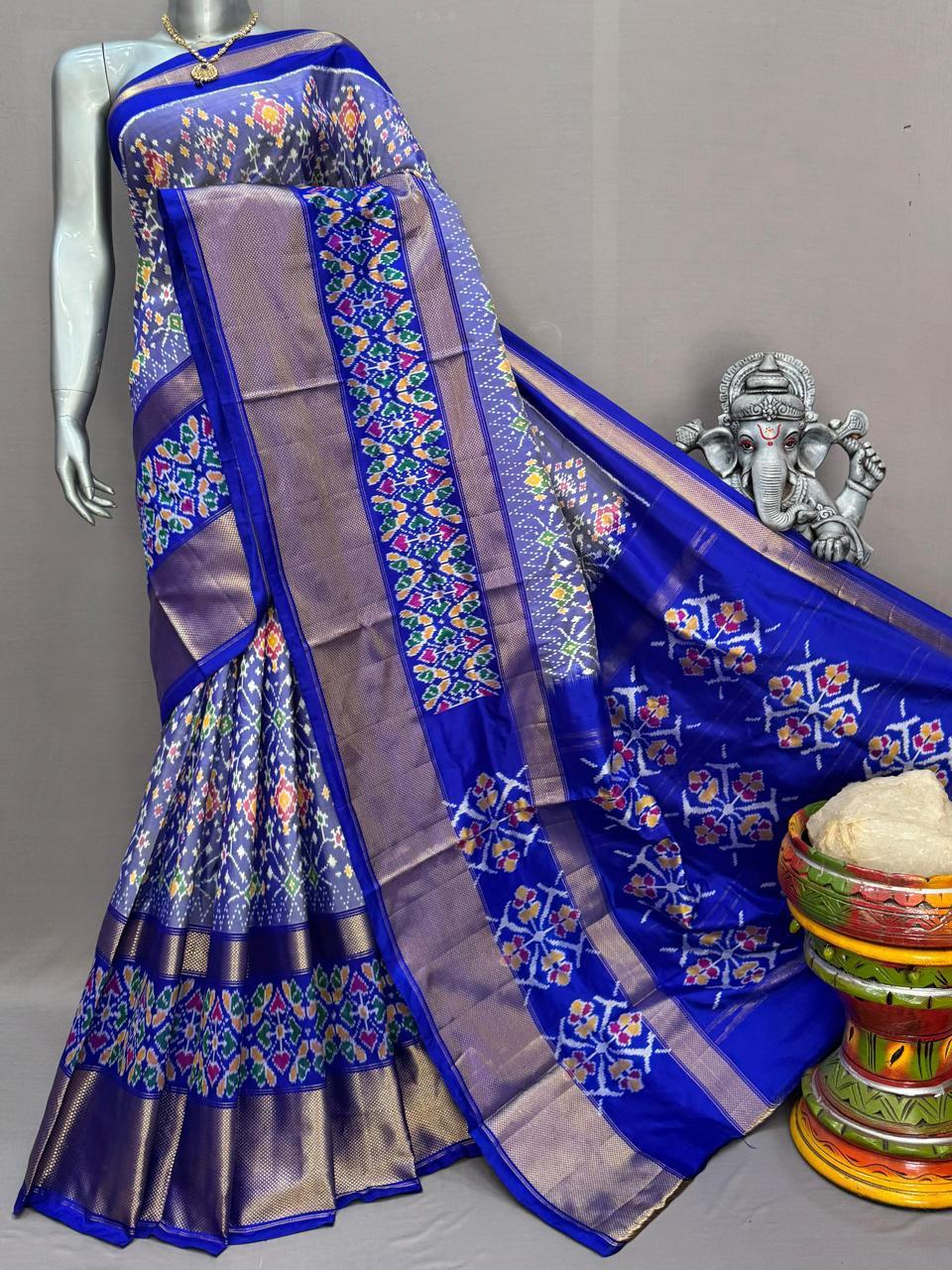 Pochampally Handloom Ikkat/Ikat Patola Silke Sarees