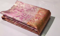 Peach Kanchipuram Handloom Tissue Brocade Silk Saree
