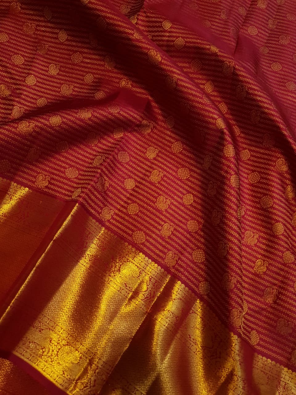 Red Kanchipuram Handloom 2G Pattu Silk Saree