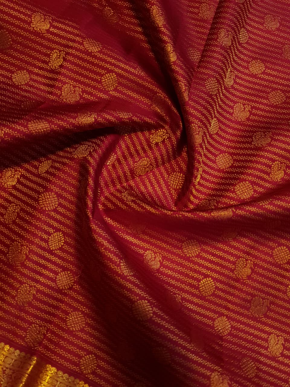 Red Kanchipuram Handloom 2G Pattu Silk Saree