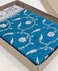 Blue Banarasi Mashru Soft Silk Saree